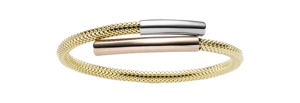 Brogle Classic bicolour gold bangle 5mm Brogle Classic bicolour gold bangle 5mm