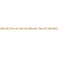 Brogle Classic Paper Clip Gold Chain 12mm