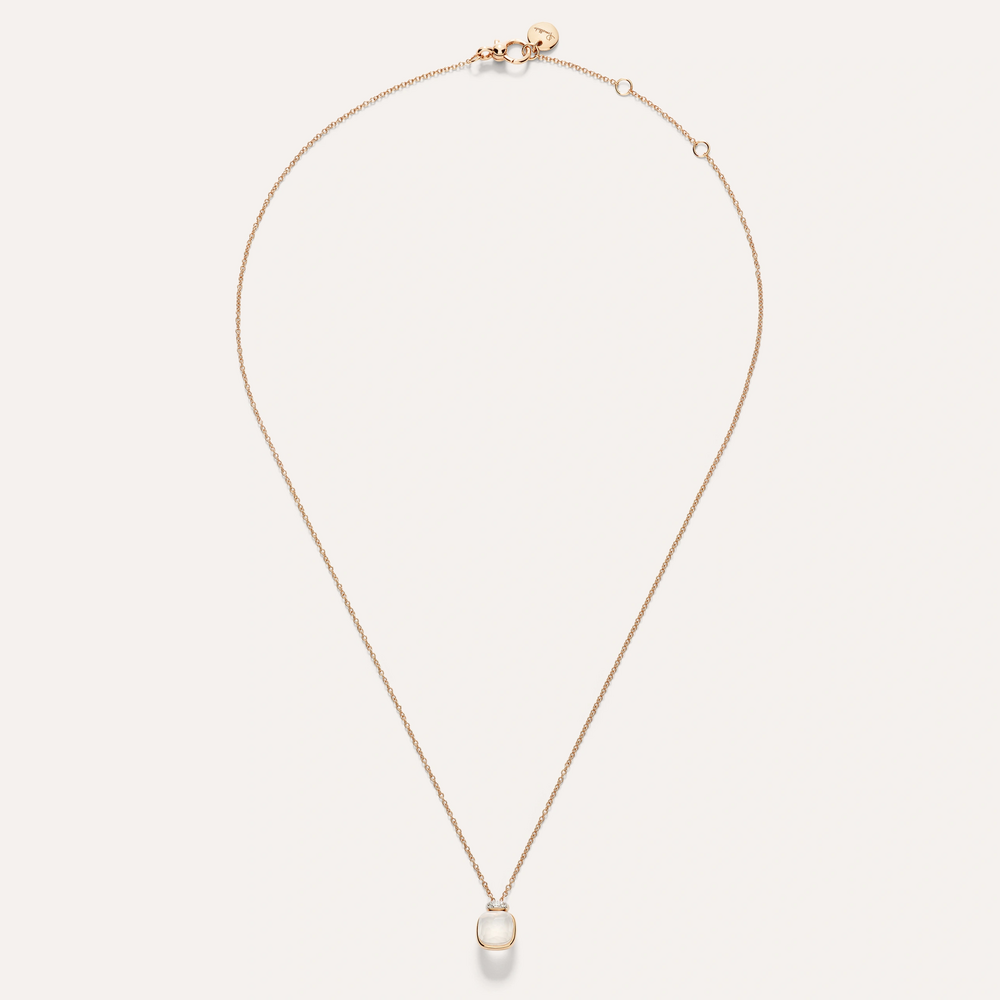 Pomellato Nudo Mini Milchquarz Halskette mit Anhänger Pomellato Nudo Mini Milchquarz Halskette mit Anhänger