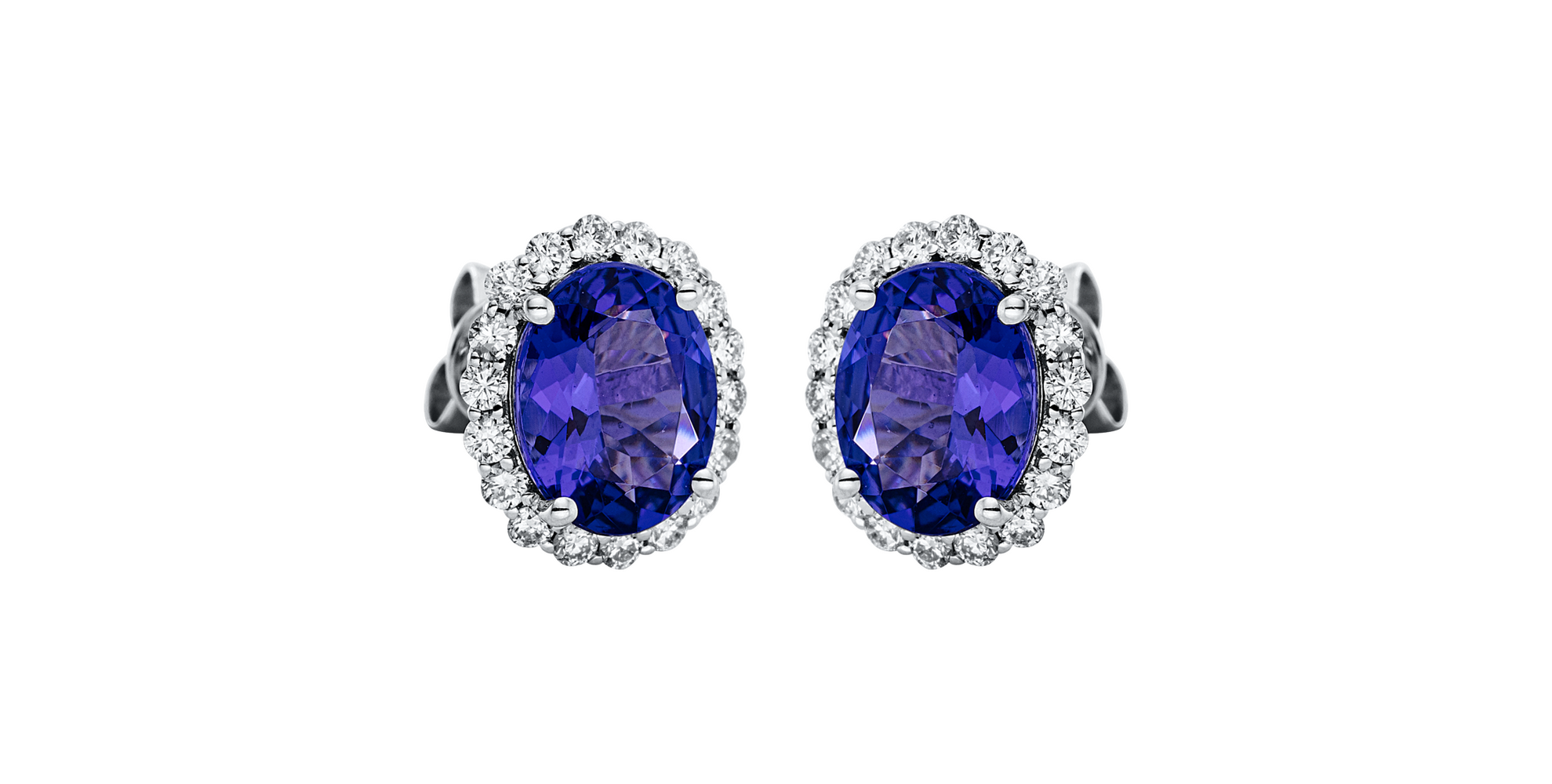 Brogle Selection tanzanite ear studs