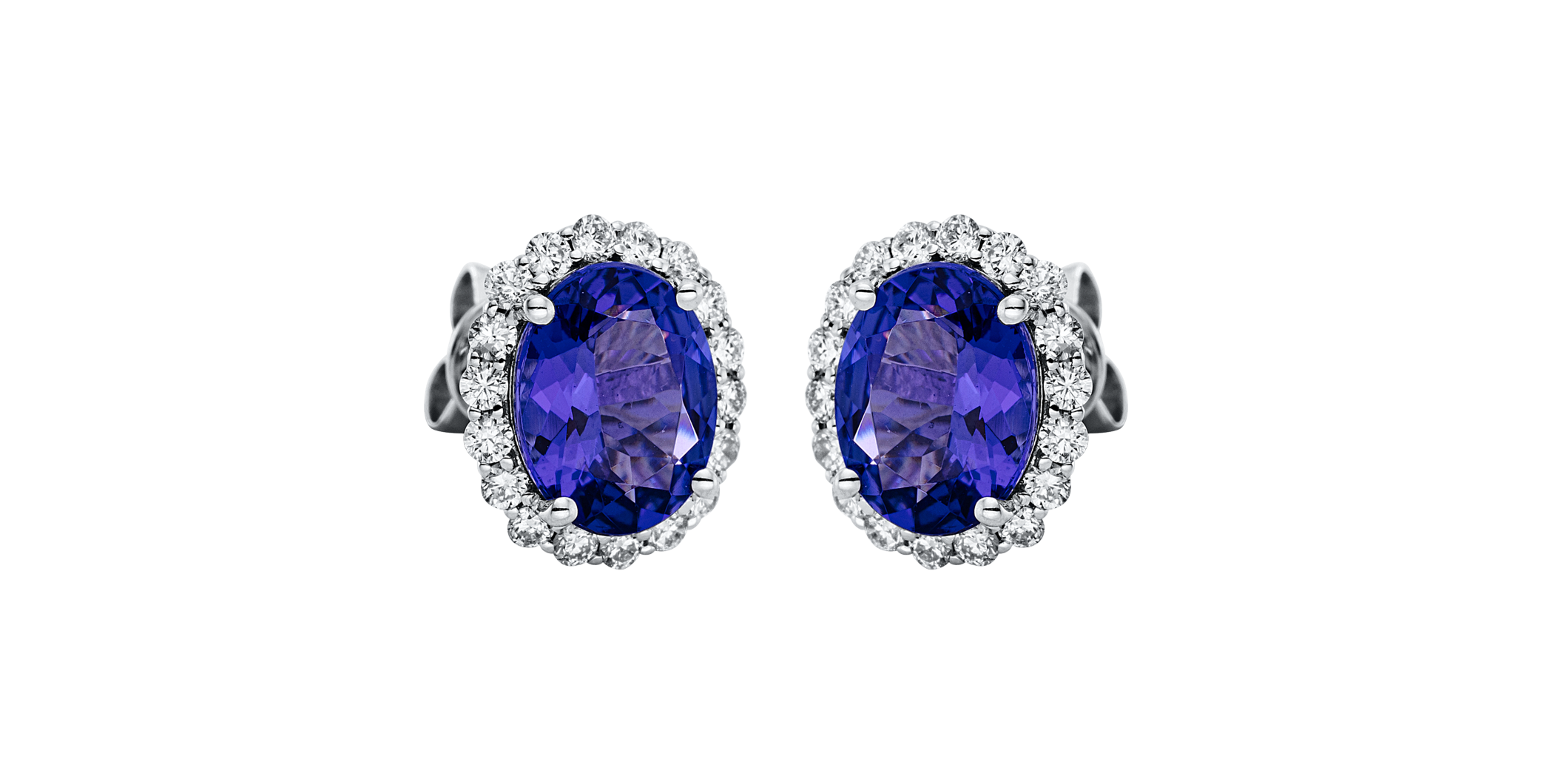 Brogle Selection tanzanite ear studs Brogle Selection tanzanite ear studs