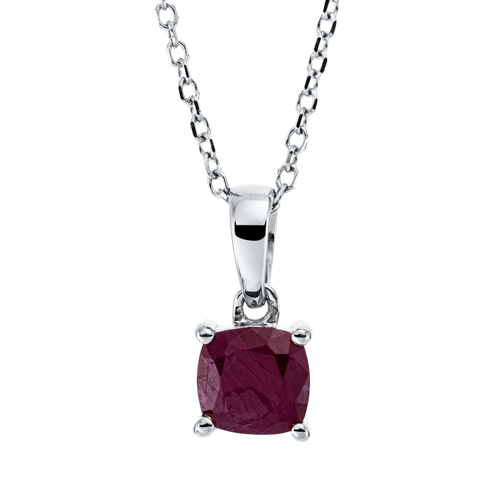 Brogle Classic necklace with ruby pendant Brogle Classic necklace with ruby pendant
