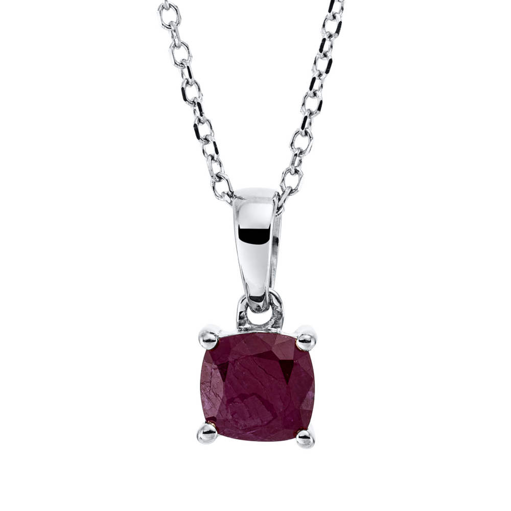 Brogle Classic necklace with ruby pendant Brogle Classic necklace with ruby pendant