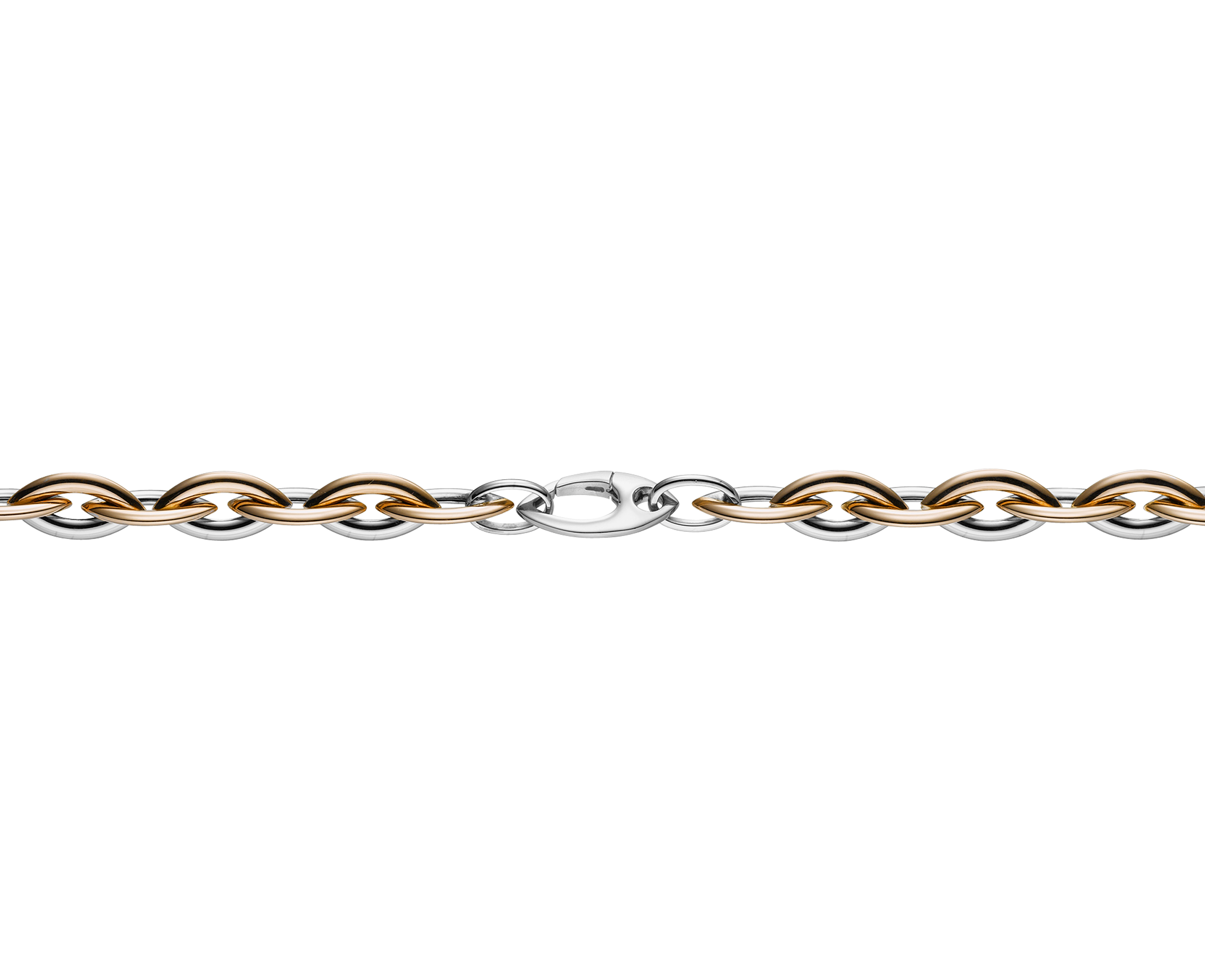 Brogle Classic Bicolor Phantasiearmband 7mm