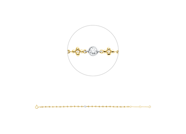 Brogle Classic Bicolor Diamantarmband Brogle Classic Bicolor Diamantarmband