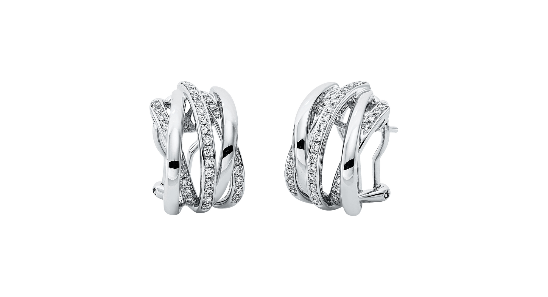 Brogle Selection diamond hoop earrings Brogle Selection diamond hoop earrings