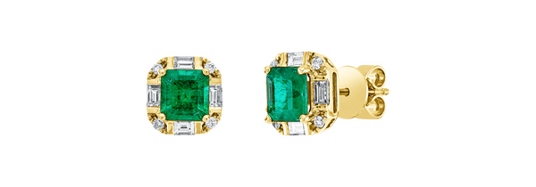 Brogle Selection emerald stud earrings