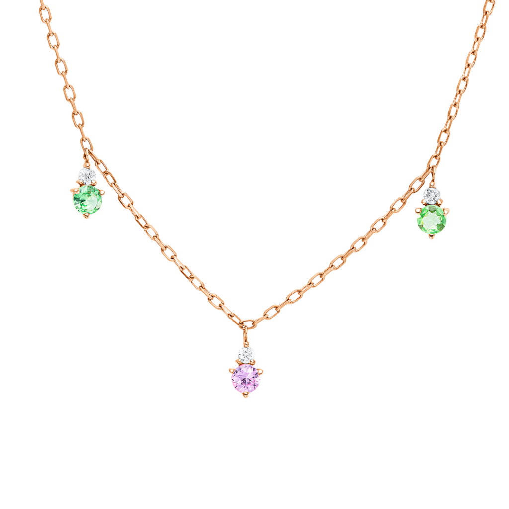 Brogle Classic colored stone necklace