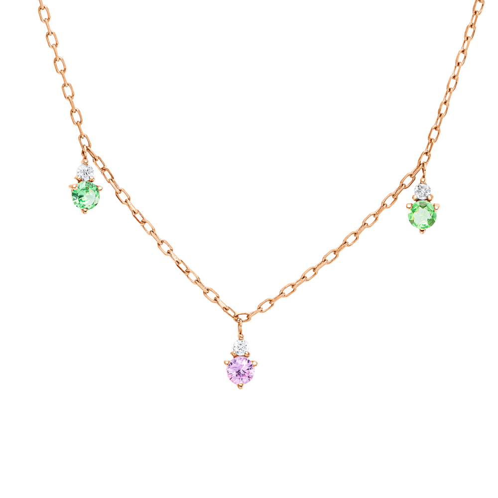 Brogle Classic colored stone necklace