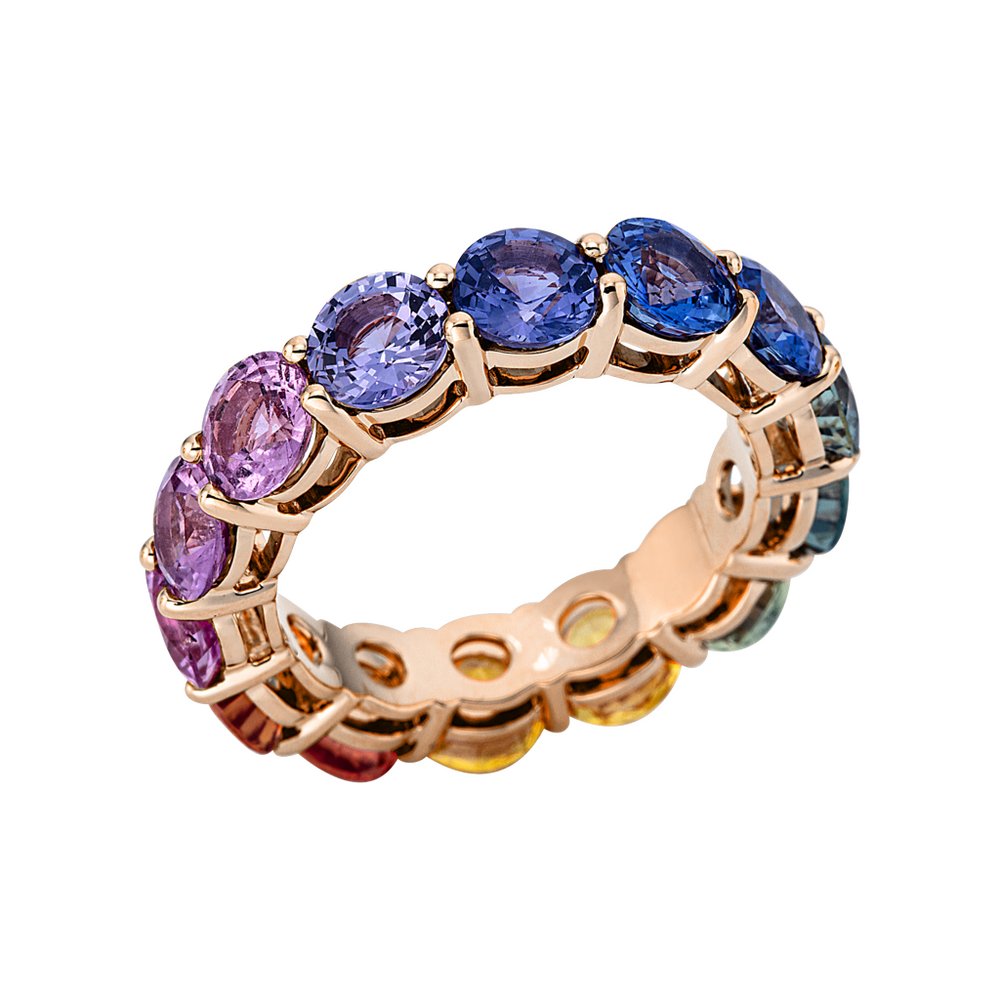 Brogle Selection Rainbow sapphire ring