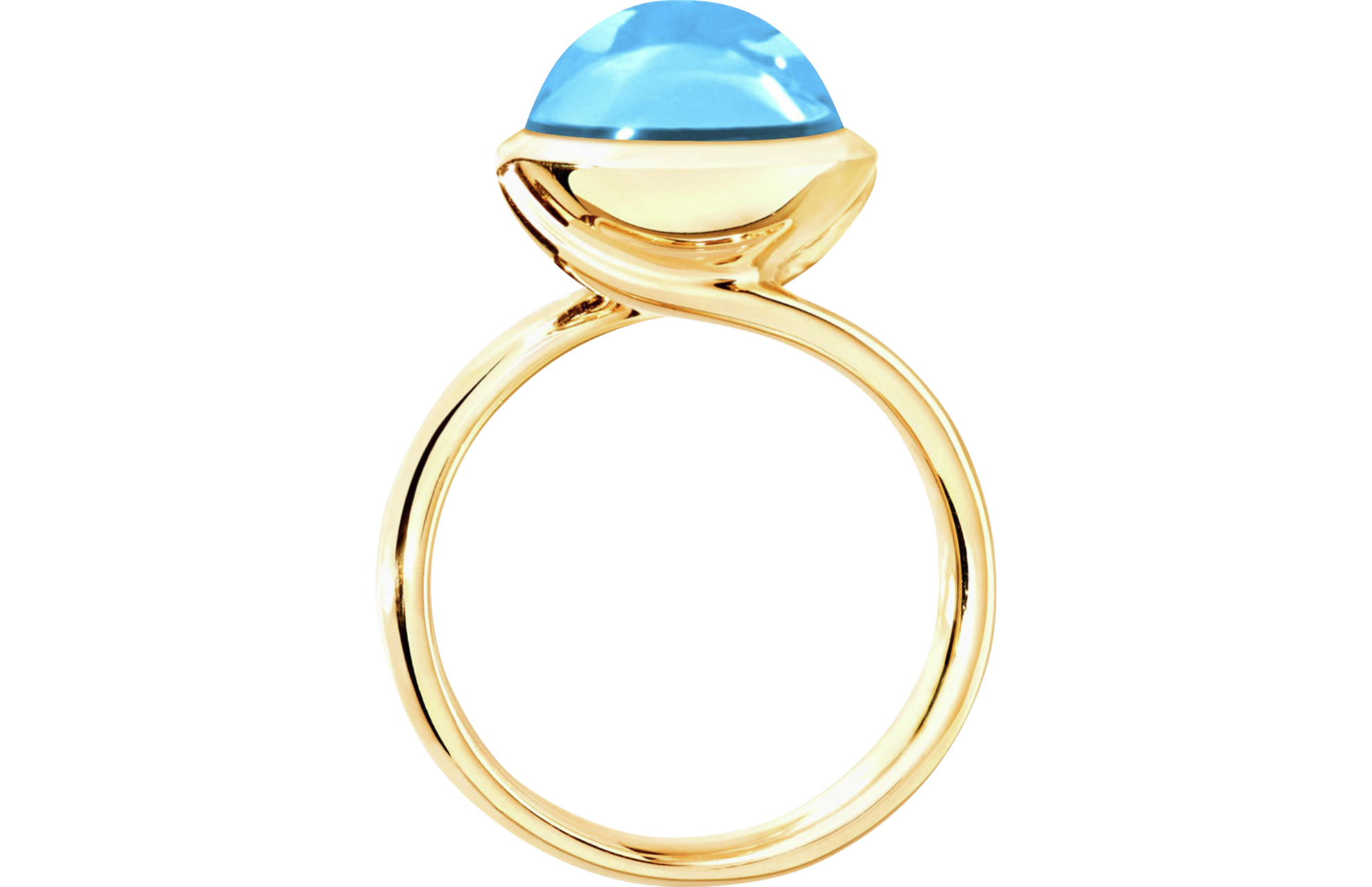 Tamara Comolli Bouton Swiss-Topaz L Ring Tamara Comolli Bouton Swiss-Topaz L Ring