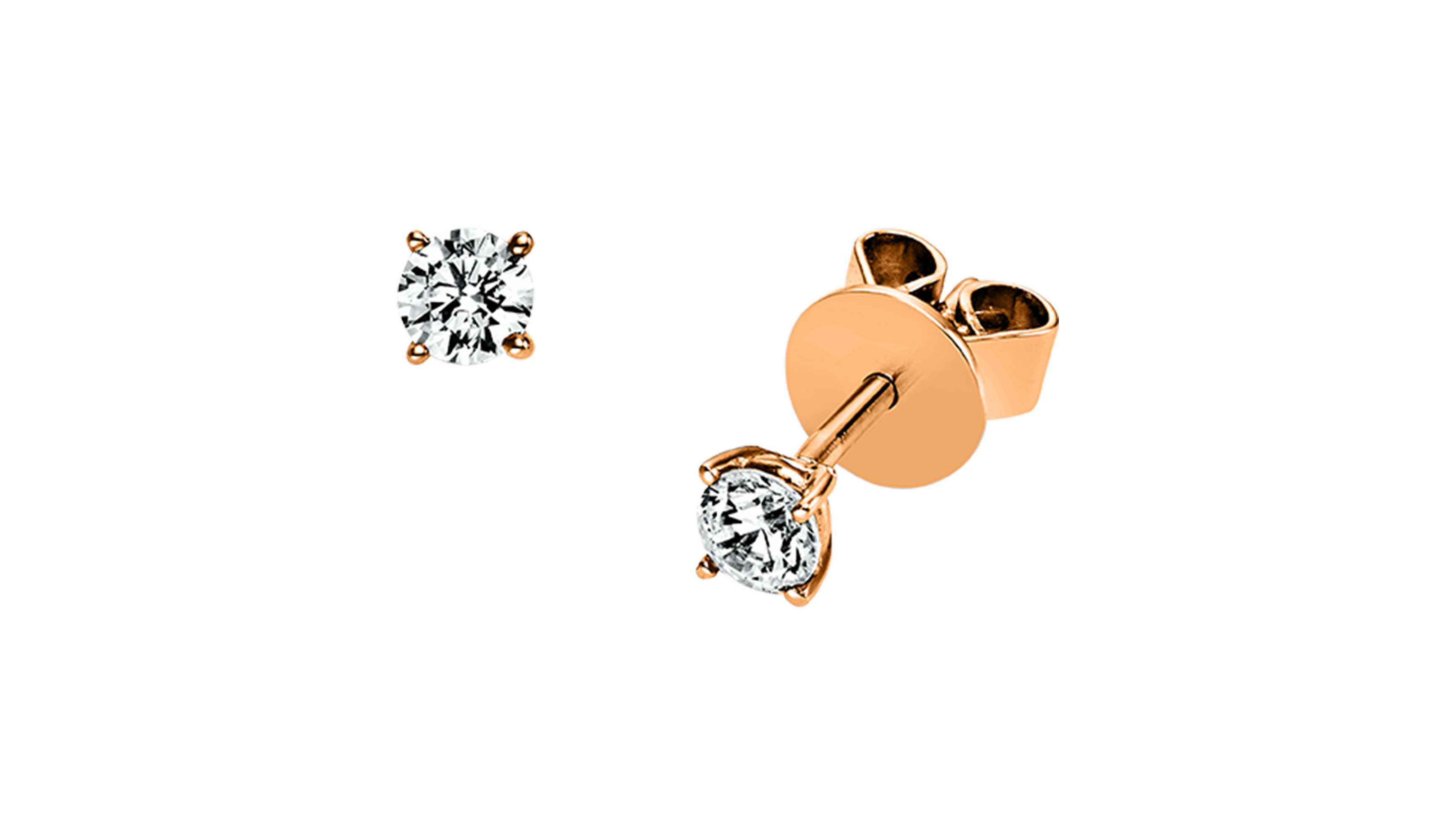 Brogle solitaire ear studs Julia up to 0.5 carat Brogle solitaire ear studs Julia up to 0.5 carat