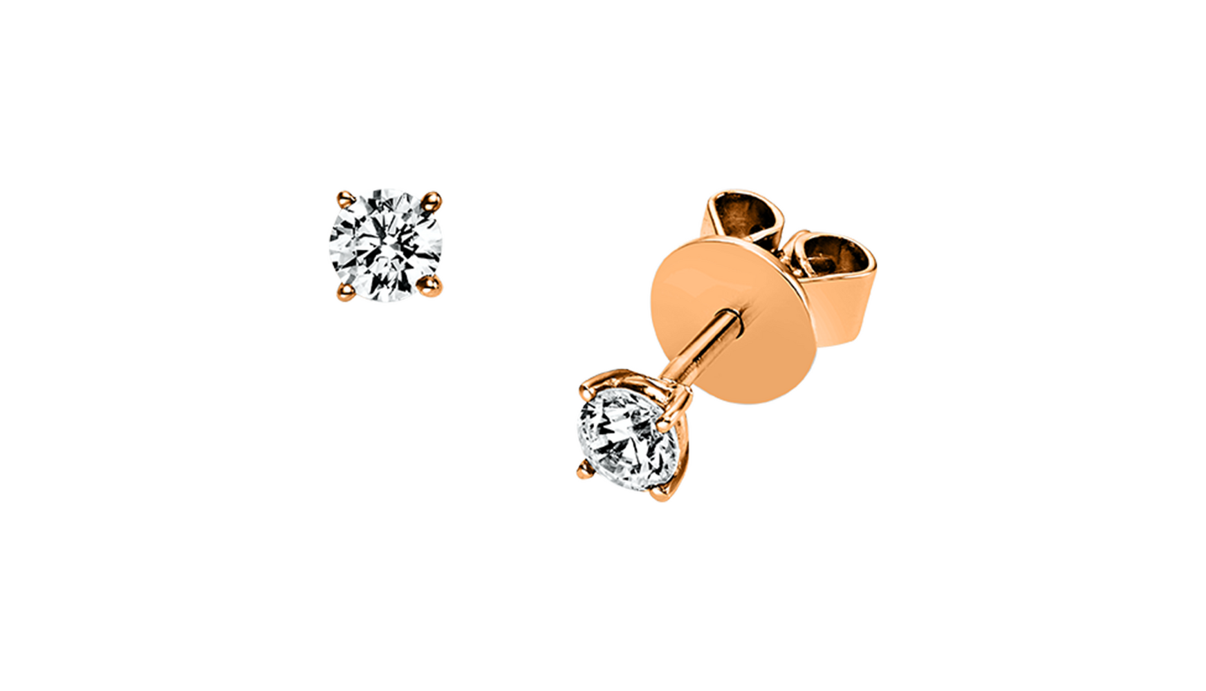 Brogle solitaire ear studs Julia up to 0.5 carat Brogle solitaire ear studs Julia up to 0.5...
