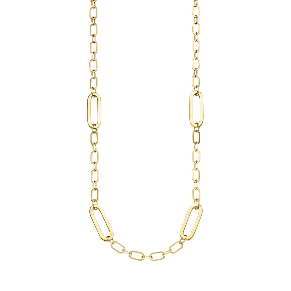 Brogle Classic Paper Clip Gold Chain 6mm Brogle Classic Paper Clip Gold Chain 6mm