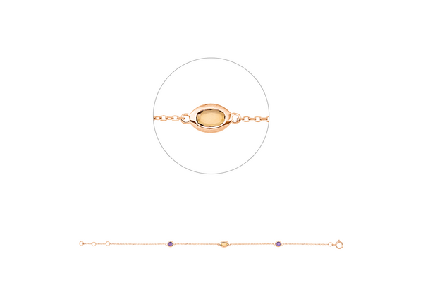 Brogle Classic colored stone bracelet Brogle Classic colored stone bracelet