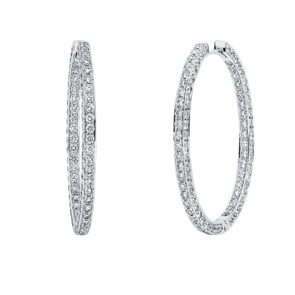 Brogle Selection Eternity diamond hoop earrings