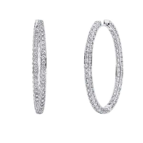 Brogle Selection Eternity diamond hoop earrings