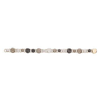 PBC2055 O7BWR DBX00 020 Pomellato bracelet sabbia white gold 18kt diamond brown diamond treated black diamond a3868403510fc31c8