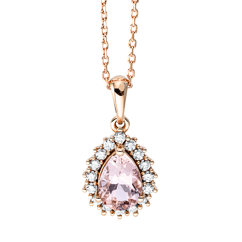 Brogle Selection Felicity necklace with morganite pendant