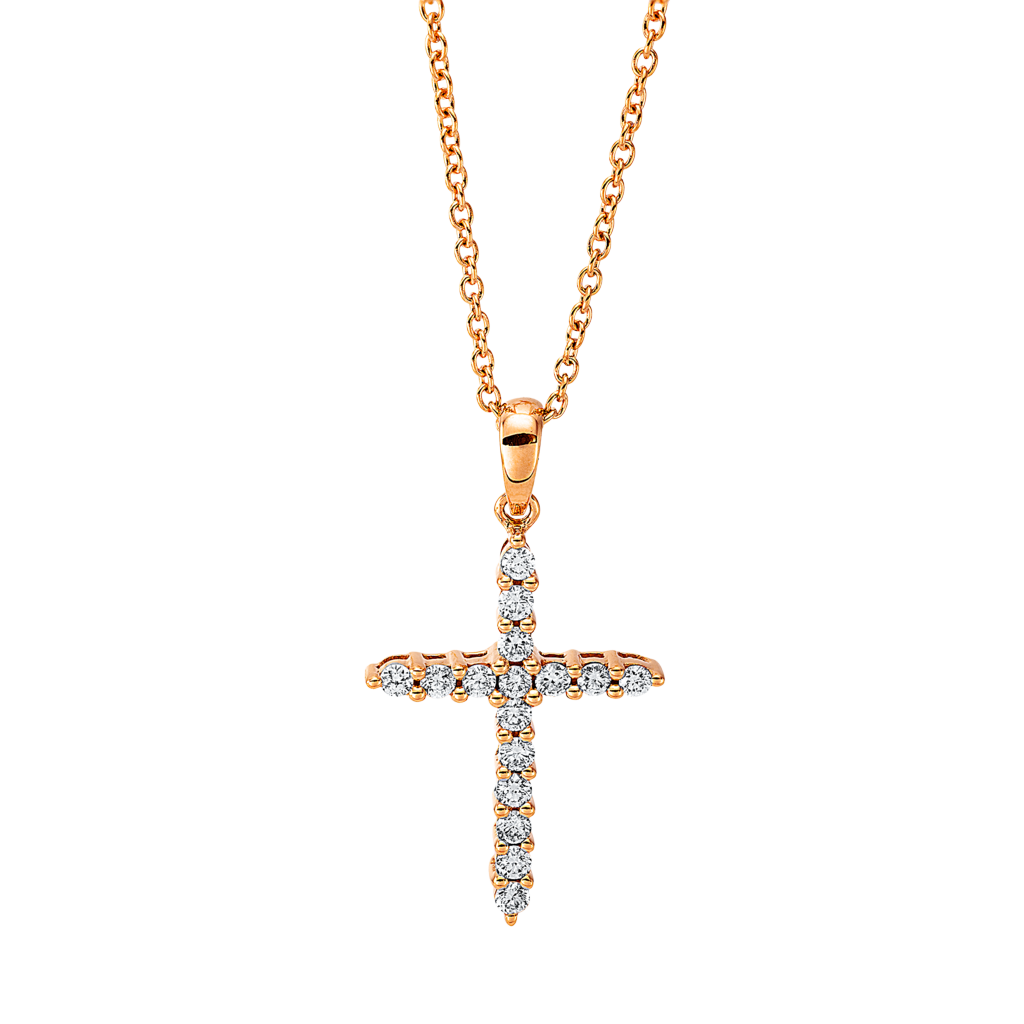 Brogle Classic necklace with diamond cross Brogle Classic necklace with diamond cross