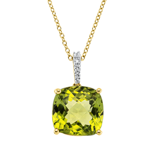 Brogle Classic necklace with peridot pendant