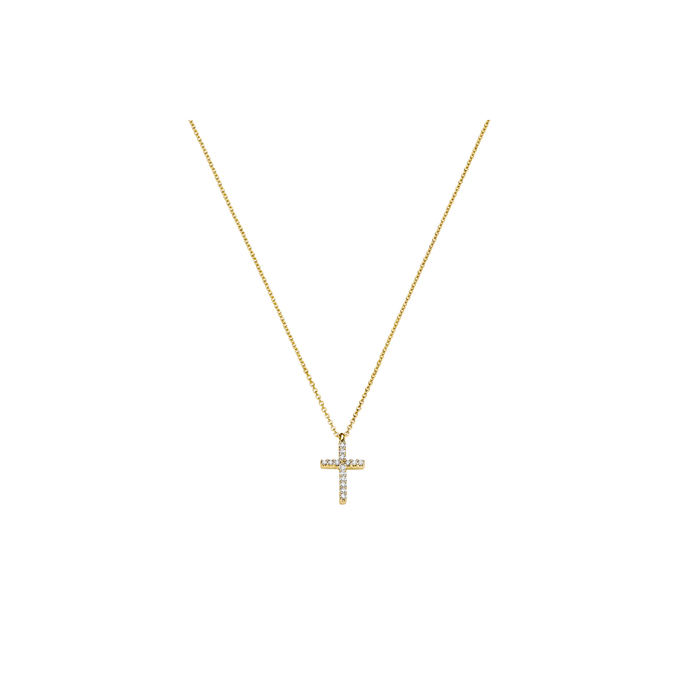 Brogle Classic Kette mit Diamantkreuz Brogle Classic Kette mit Diamantkreuz