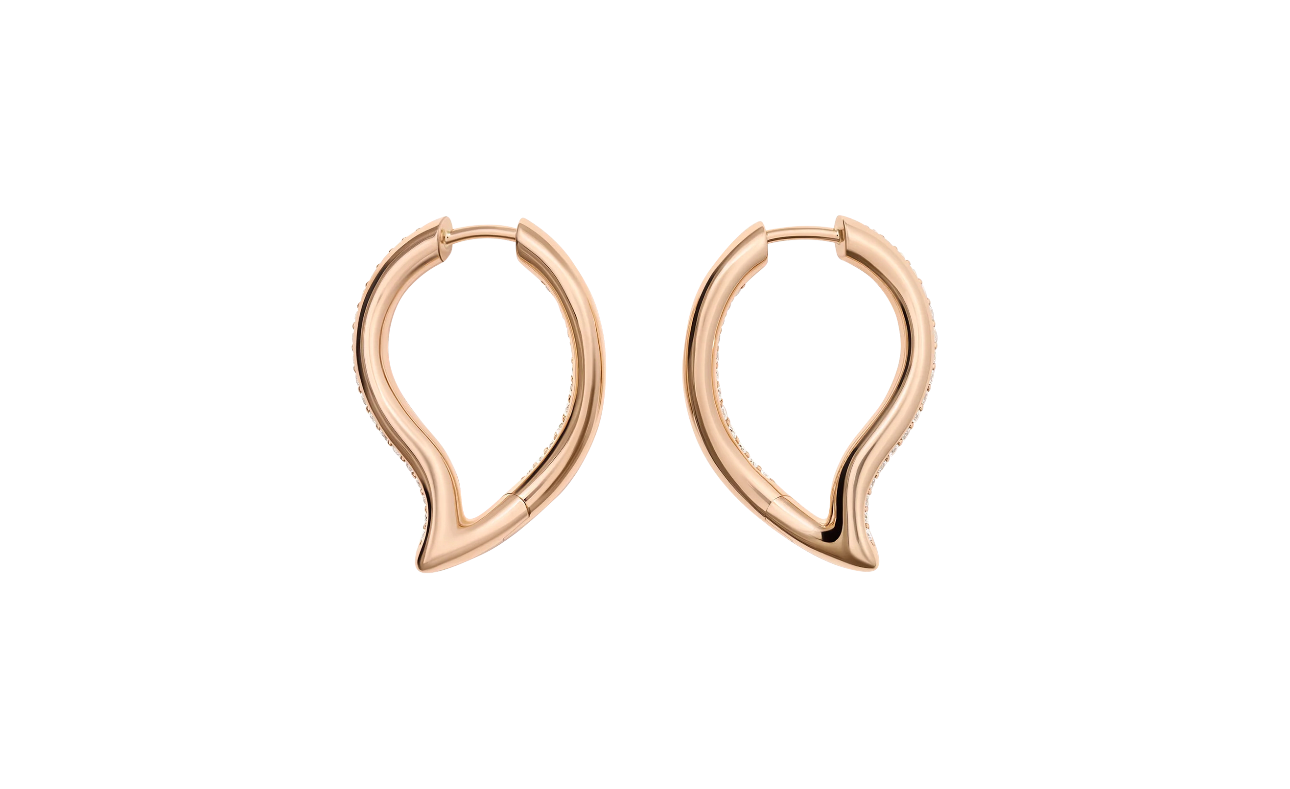 Tamara Comolli Signature Hoop Twisted Drop Creolen Tamara Comolli Signature Hoop Twisted Drop Creolen