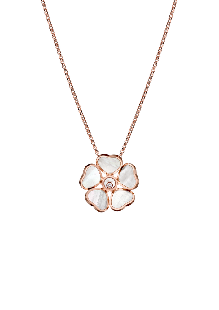 Chopard Happy Hearts Flowers Necklace with Pendant