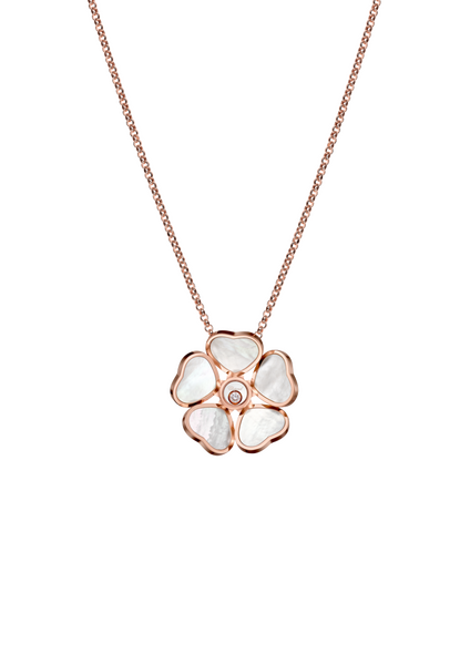 Chopard Happy Hearts Flowers Necklace with Pendant