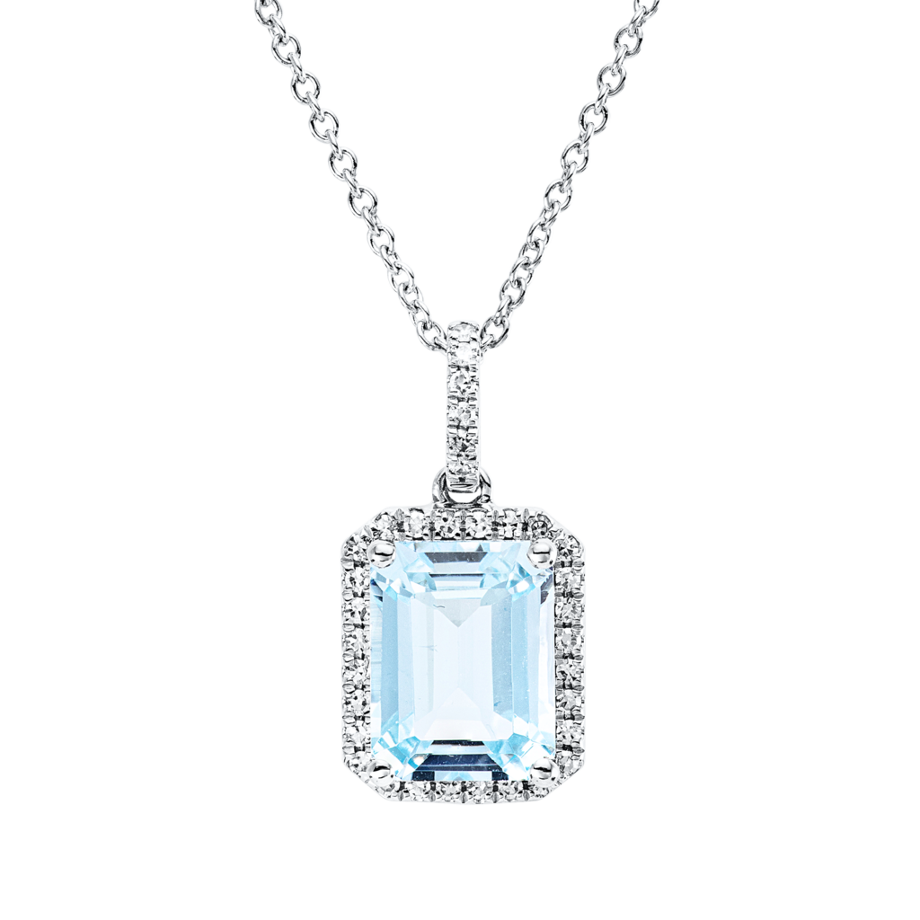 Brogle Classic Kette mit Sky-Topasanhänger