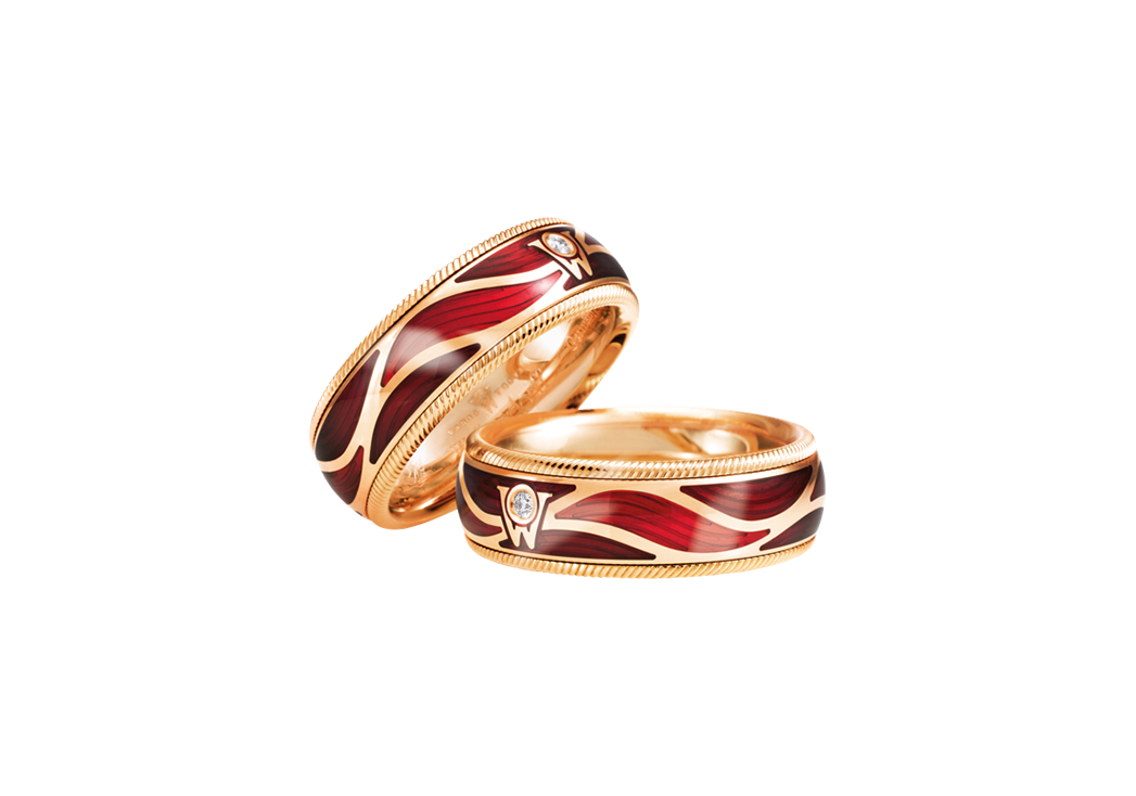 Wellendorff Fire shimmer Ring