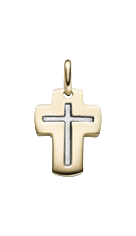 Brogle Classic Bicolor Kreuzanhänger aus Gold Brogle Classic Bicolor Kreuzanhänger aus Gold