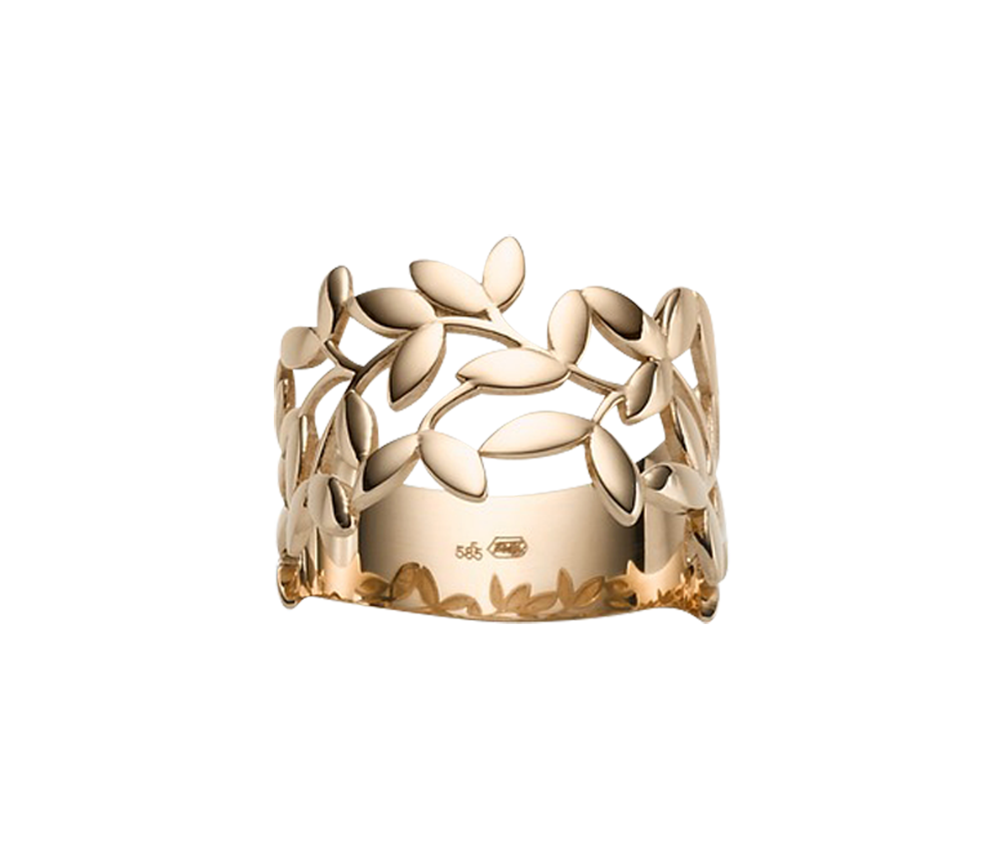 Brogle Classic gold ring olive branch Brogle Classic gold ring olive branch