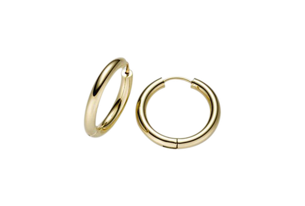 Brogle Classic gold hoop earrings Brogle Classic gold hoop earrings