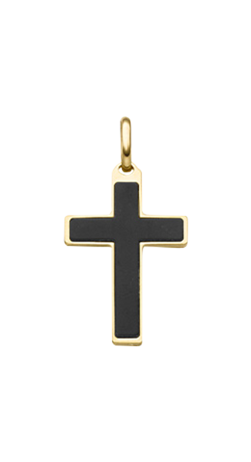 Brogle Classic Kreuzanhänger mit Onyx Brogle Classic Kreuzanhänger mit Onyx