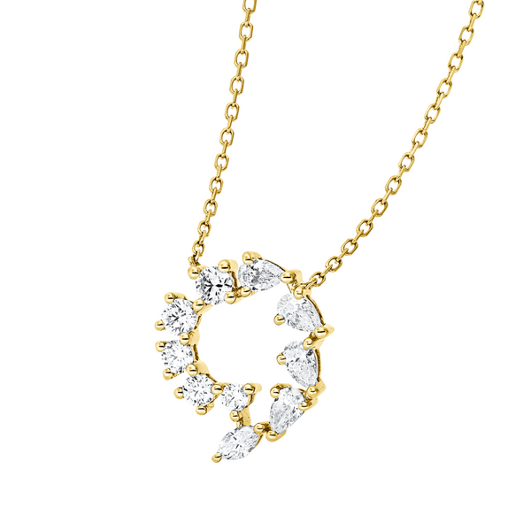 Brogle Classic necklace with diamond pendant Brogle Classic necklace with diamond pendant