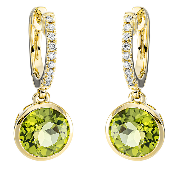 Brogle Selection Felicity earrings with peridots