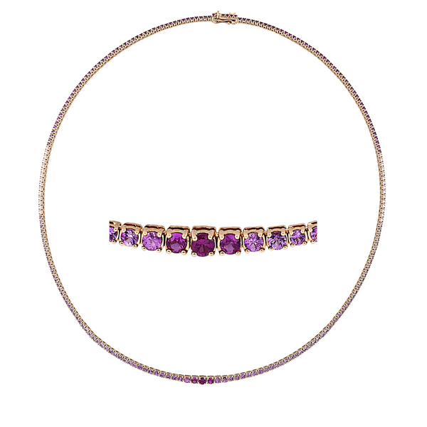 Brogle Selection sapphire necklace Rainbow Brogle Selection sapphire necklace Rainbow