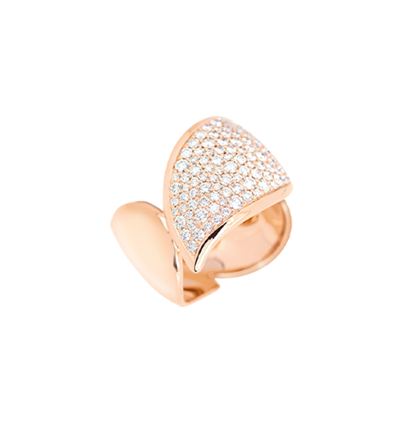 Tamara Comolli Signature Wave Pavé Ring
