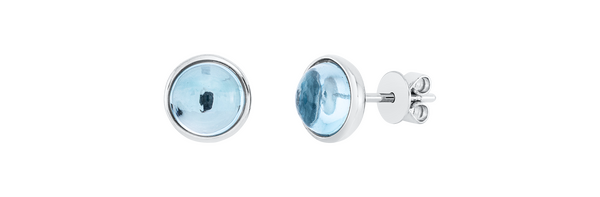 Brogle Classic Sky topaz stud earrings