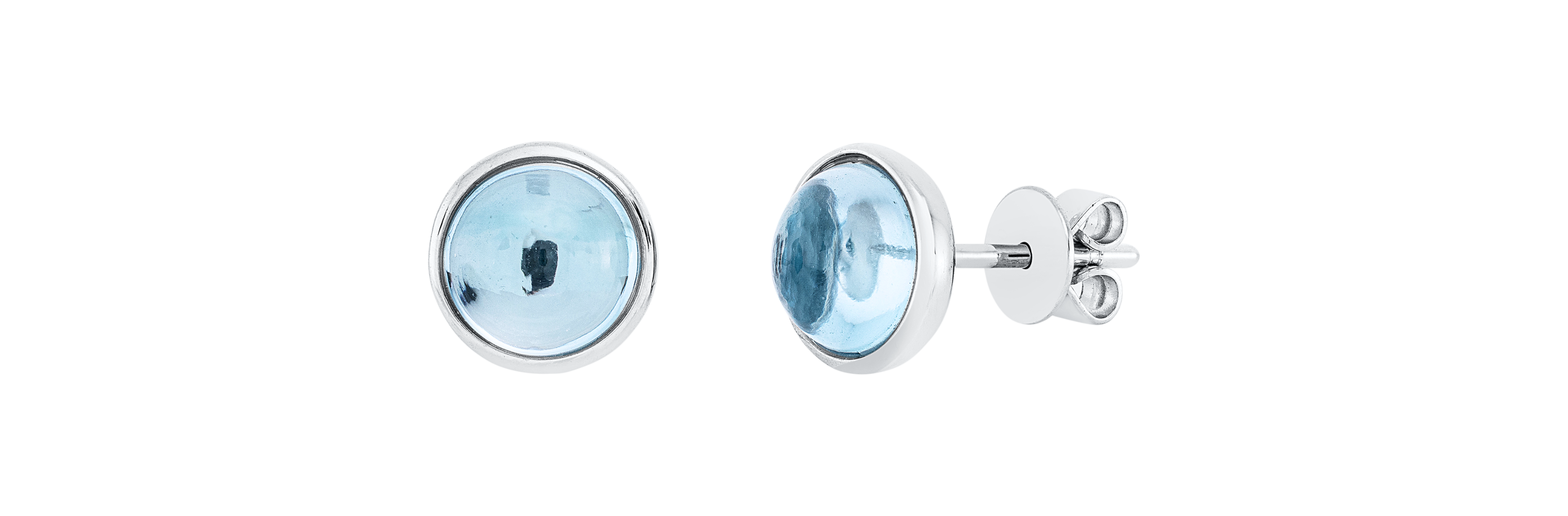 Brogle Classic Sky topaz stud earrings Brogle Classic Sky topaz stud earrings