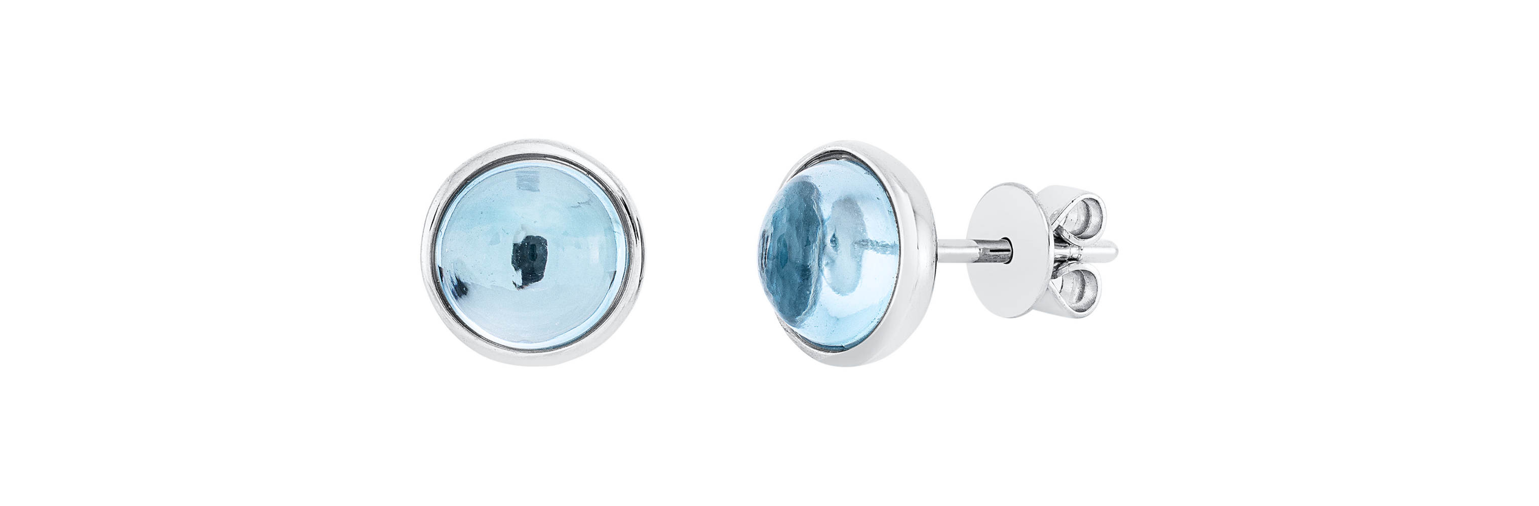 Brogle Classic Sky topaz stud earrings Brogle Classic Sky topaz stud earrings