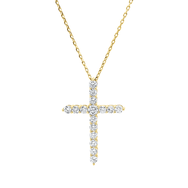 Brogle Classic Kette mit Diamantkreuz