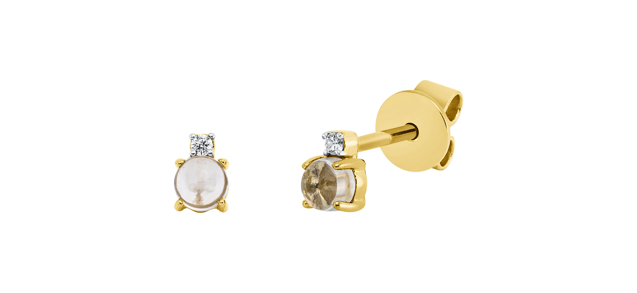 Brogle Classic amethyst stud earrings