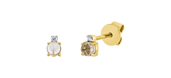 Brogle Classic amethyst stud earrings