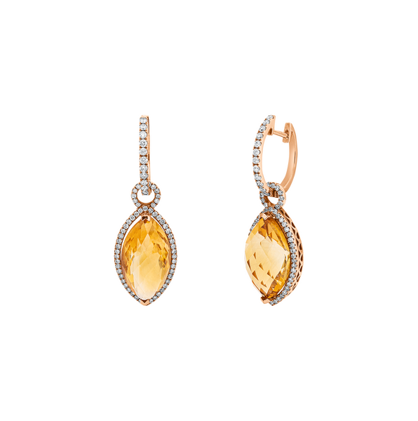 Brogle Classic citrine earrings