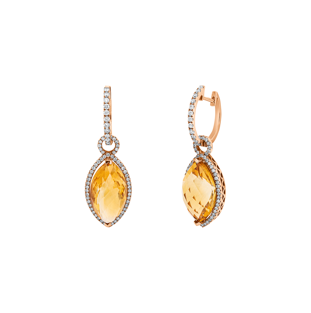 Brogle Classic citrine earrings Brogle Classic citrine earrings