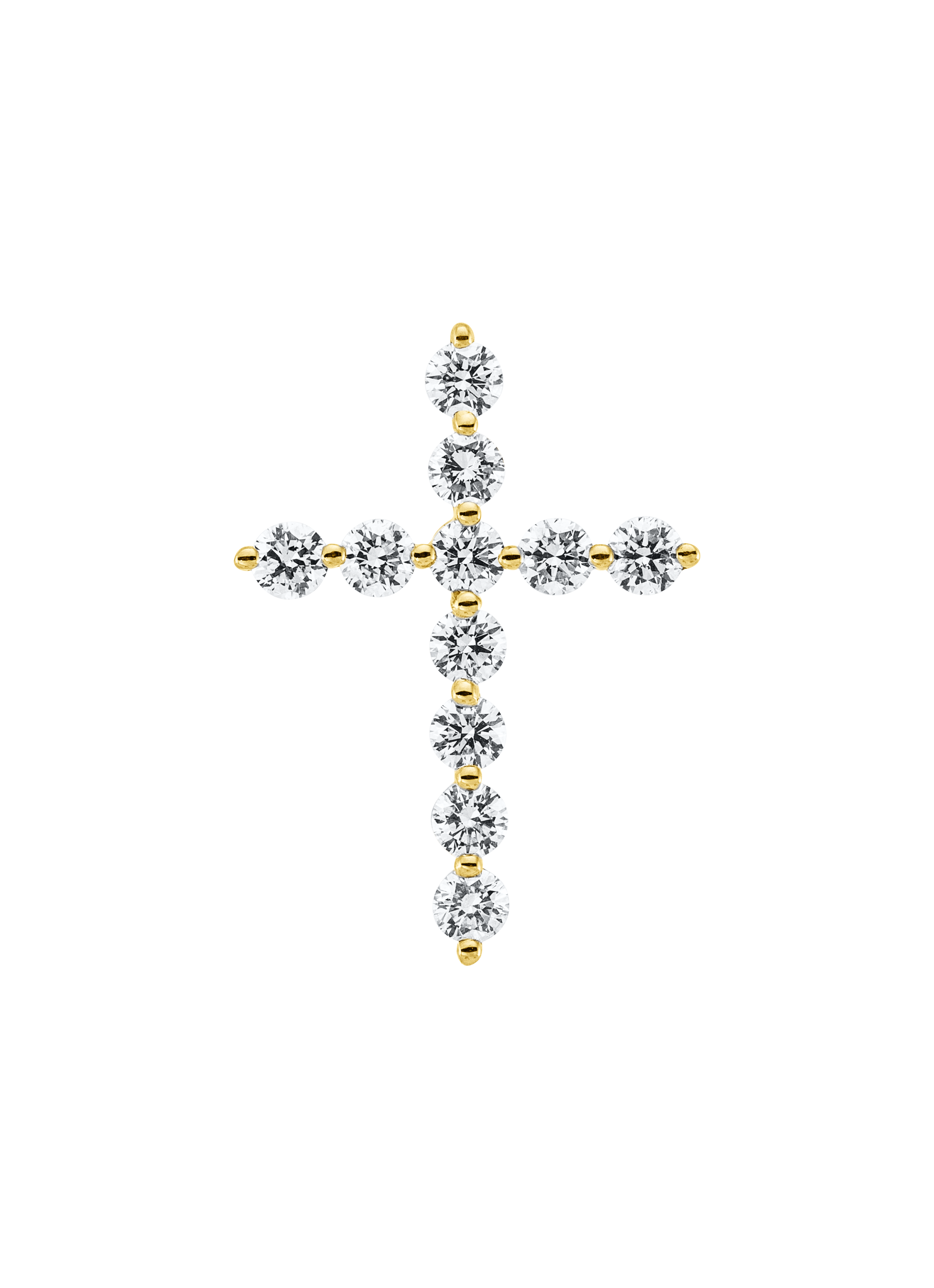 Brogle Classic cross pendant with diamonds
