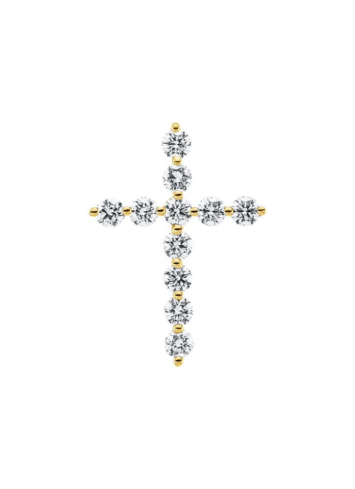 Brogle Classic cross pendant with diamonds Brogle Classic cross pendant with diamonds