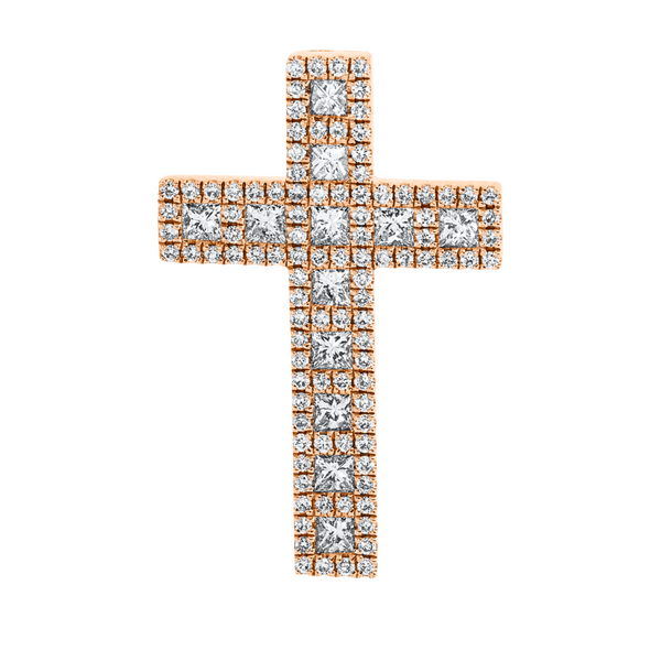 Brogle Classic Kreuzanhänger mit Diamanten